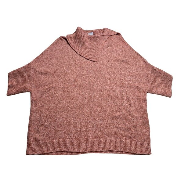 Cabi Sweater Women Medium Orange Relaxed Fit Knit Cowl‎ Neck Dolman Sleeve - Picture 1 of 11